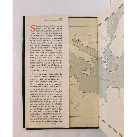 Final Flight by Stephen Coonts First Edition 1988 Jake Grafton Novel HBDJ - Picture 3 of 6